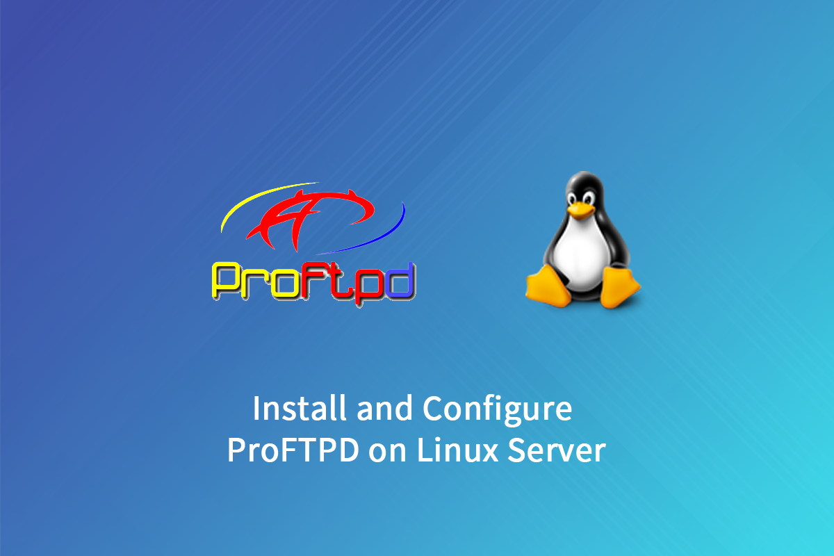 install and configure ProFTPD